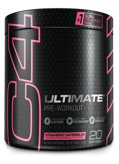 Buy Cellucor C4 Ultimate Pre Workout Powder Strawberry Watermelon Sugar Free 20 Servings in UAE