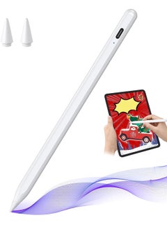 اشتري Stylus Pen for iPad with Tilt Sensitive and Fast Charge, iPad Pencil Compatible with 2018-2022 Apple iPad Pro 11/12.9 Inch,iPad 10/9/8/7/6 Gen,iPad Mini 5/6 Gen,iPad Air3/4/5 Gen في الامارات
