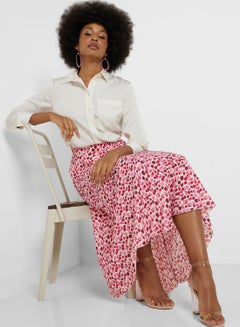 Buy Printed Pleat Skirt in UAE