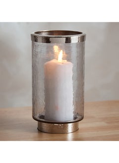 اشتري Tagus Glass Hurricane Candleholder with Nickel Steel Ring 13 x 23 x 13 cm في الامارات