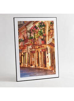 Buy Fiha Street Framed Wall Art 50x70x2.5 cm in Saudi Arabia