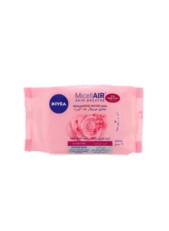 اشتري Micellair Skin Breathe Micellar Rose Water Wipes 25's في الامارات