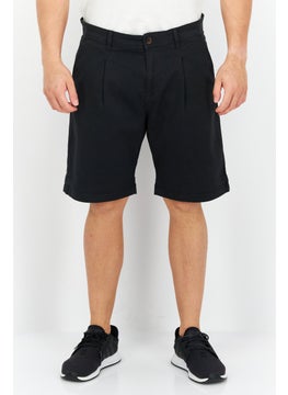 اشتري Men Solid Chino Shorts, Black في السعودية