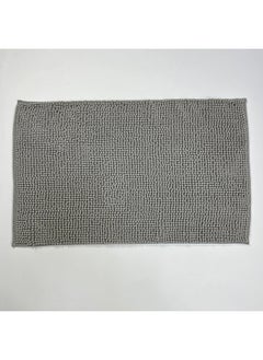 Buy Orchid Chenille Bath Mat 50x80 cm - Silver in UAE