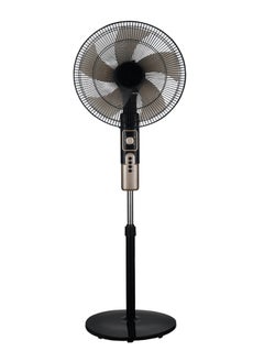 Buy 16 inch 55W Pedestal Stand Fan 90⁰ Oscillation Directions 3 Speed Levels  5 PP Blade With 60 Min Timer Best for Home & Office in UAE