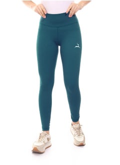 Buy Plain Sportive Stretch Leggings-teal blue in Egypt