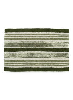 اشتري Reversible Striped Bath Rug, Taupe - 85X2 Cm في الامارات