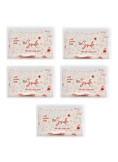 Buy Pure Rose Water Wipes 10's Travel Size Pack of 5 in UAE