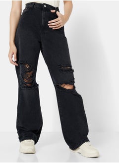 اشتري Camille Ripped Wide Leg Jeans في مصر