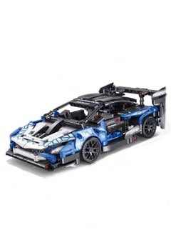 اشتري M Miaoyan LEGO building blocks sports car 1:18 scale quick pull back (pull back system) suitable for boys, teenagers and adults series pull back racing LEGO building block model assembly toys في السعودية