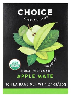 Buy Herbal Yerba Mate Apple Mate 16 Tea Bags 1.27 oz (36 g) in UAE