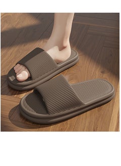 Buy Anti-odor slippers in summer, outdoor wearing, feeling of stepping on shit, thick-soled non-slip bathing couple slippers for man and women in Saudi Arabia