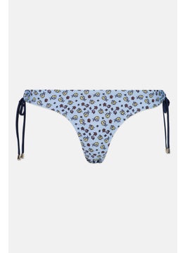 Buy Women Allover Print Bikini Bottom, Blue Combo in UAE