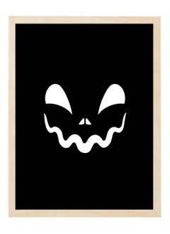 Buy Halloween Pumpkin Framed Poster 30x40cm - Spooky Wall Art Decor for Home, Office, or Party , Trick or Treat Pumpkin Artwork, Halloween Decoration Gift Idea in UAE