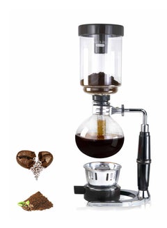 اشتري اداة تحضير القهوة بتقنية السايفون بسعة 5 اكواب ماكينة تحضير بالتنقيط مع وعاء من الزجاج وفلتر للقهوة في السعودية