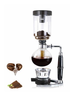 Buy Japanese Style Siphon coffee maker Tea Syphon pot vacuum coffeemaker glass type coffee machine filter 5 cup in Saudi Arabia