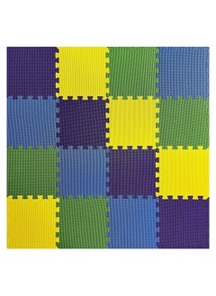 اشتري COOLBABY Soft Non-Toxic Baby Play Mat Colorful Puzzle Play Mat 16 Bonus Square Foam Floor Mats for Kids and Infants EVA Foam Interlocking Tiles for Gym, Nursery, Playroom في الامارات