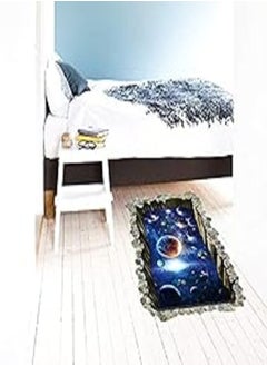 اشتري Planet 3D creative wall sticker bedroom background decoration wallpaper في مصر