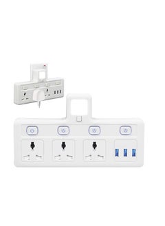 Buy Tycom Power Adapter Multi Plug Extension with 3 USB Night Light, Extender Wall Charger Socket Multiple Electrical Outlet Adaptor, Charging Station for Home, Office -3 Way 3 USB Night Light in UAE