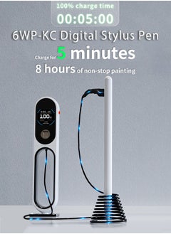 اشتري Active Digital Stylus Pen Pencil iPad Pen with Fast Charging & Palm Rejection for Apple iPad 2018 and Later White في الامارات