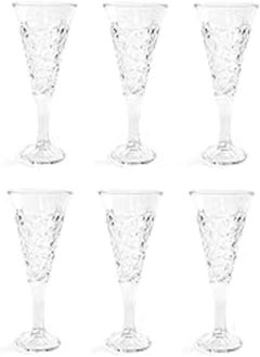 Buy City Glass La Rose Stemware 6-Pieces Set, 250 ml Capacity in Egypt