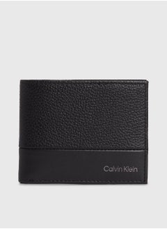 Buy Men's Subtle Mix 6-Card Bifold Wallet - Leather, Black in UAE