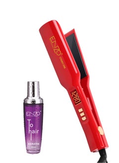 اشتري ENZO Professional 1280 degree digital wide plate hair Straightner EN5191 في الامارات
