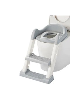 Buy Potty Training Seat,Toddler Toilet Seat with Adjustable Step,2 in 1 Folding Child Toilet Training Seat for Boys and Girls in Saudi Arabia