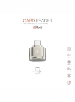 Buy Type C Memory Card Reader Compact Design and Easy to Carry USB C - Compatible with iPhone 16 Pro Max / 16 Pro / 16 Plus / 16 / 15 Pro Max / 15 Pro / 15 Plus / 15 / S24 Ultra / S23 Ultra, Android Devices and Computers in Saudi Arabia