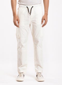 Buy COTTON OFF WHITE CARGO PANT in UAE