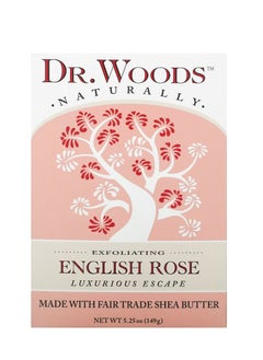 Buy Dr Woods Exfoliating Bar Soap English Rose  5.25 oz (149 g) in Saudi Arabia