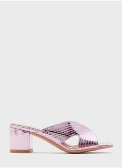 Buy Stitch Cutout Detail Mule Sandal in Saudi Arabia