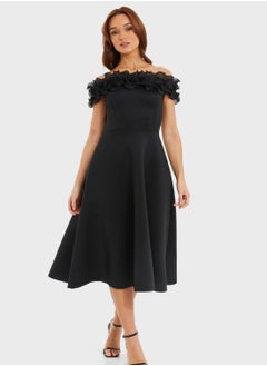 Buy Bardot Ruffle Trim Dress in Saudi Arabia