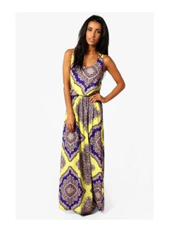 Buy Neon Paisley Racer Back Maxi Dress in Saudi Arabia