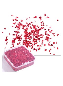 Buy 80g Crushed Glass Stone Resin Filling for DIY Epoxy Mould Irregular Crystal Nail Art Decoration Jewelry Making Red in Saudi Arabia