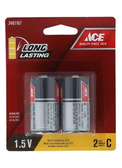 Buy Ace 2-Piece 1.5V Alkaline C Battery in Saudi Arabia