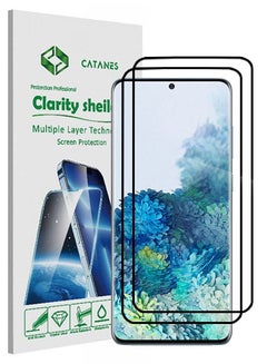 Buy 2 Pack For Samsung Galaxy S20+ Screen Protector Tempered Glass Full Glue Back in UAE
