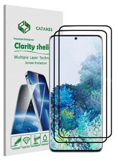 اشتري 2 Pack For Samsung Galaxy S20+ Screen Protector Tempered Glass Full Glue Back في الامارات