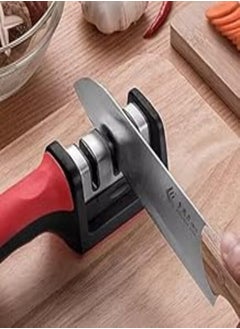 اشتري Stainless Steel Manual Knife Sharpener with 3 Hole Sharpener Sharpener for Home Use (1 Unit), Best Product Supplier Pegui Bell في مصر