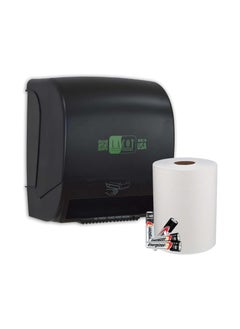 Buy Automatic Sensor Roll Paper Towel Dispenser Wall Mount Holder in UAE