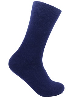 Buy Long winter wool socks navy blue high quality - Saudi made in Saudi Arabia
