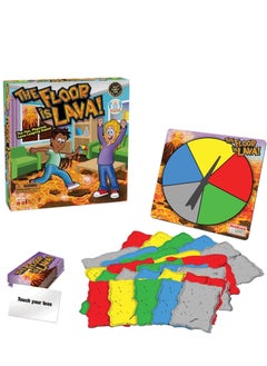 اشتري Floor Games, The Floor is Lava!  The floor is Lava Escape Challenge Game for Kids, Indoor and Outdoor Active and Educational Play for Kids, Turntable Card Children's Ground Game Family Board Game Toy في الامارات