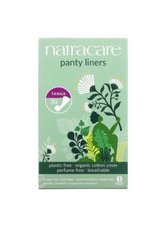 اشتري Natracare, Panty Liners, Organic Cotton Cover, Tanga, 30 Liners في الامارات