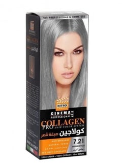 Buy Nitro Cinema Collagen 100 ml Hair Dye 7.21 Intense Ash in Saudi Arabia