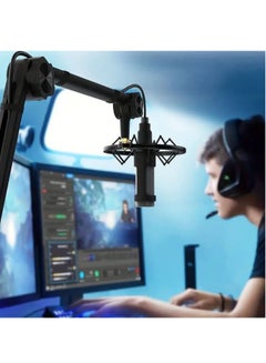 Buy Microphone Boom Arm With Desk Mount 360° Rotatable Adjustable And Foldable Scissor Mounting For Podcast Video Gaming Radio And Studio Audio Sturdy And Universal  Elegance Model in Saudi Arabia