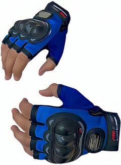 Buy Faux Leather Half Finger Gloves in Egypt