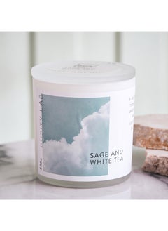 اشتري Solitude Premium Sage and White Tea Scented Jar Candle 386 g في الامارات