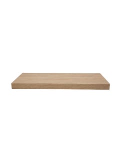 Buy Rectangular Wall Mounted MDF Floating Shelf Light Brown 3.8 x 120 x 23.5 cm WSV110-493 in Saudi Arabia