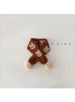 اشتري Winter Kids Knit Scarf Cartoon Plush BearRabbit caramel Rabbit caramel في السعودية