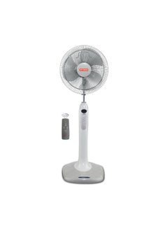 اشتري Fresh Piano Stand Fan, 18 Inch, White - 500013541 في مصر